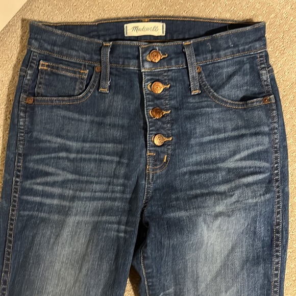 Madewell 10 inch high rise skinny raw hem jean - Picture 2 of 4